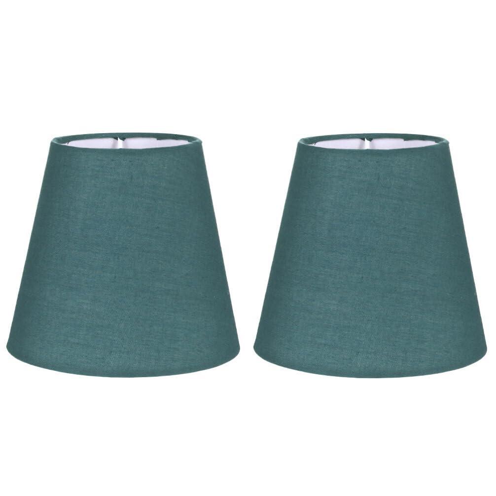Balacoo 2pcs Cloth Lamp Shades Medium Lamp Shade Fabric Shade Fabric Light Shades Small Clip LampShade Replacement Table Light Cover Accessories,14x14x13cm
