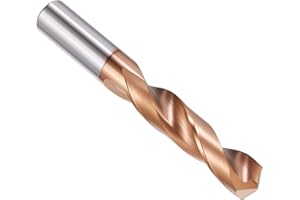 PATIKIL 9mm Drill Bit, Carbide Twist Jobber Bits Straight Shank 130° for Drilling Hard Metal Alloy Steel Stainless Steel Tita