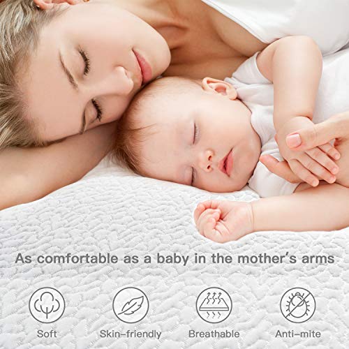 BedStory 2 Inch Cooling Gel Infused Memory Foam Mattress Topper