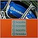 R&G Brembo HIGH TEMP Brake Caliper Sticker Set of 4 Decals (Metallic Silver)