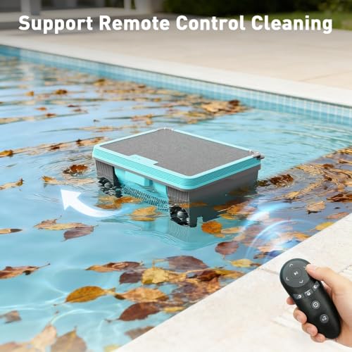 Solar Powered Topwater Pool Skimmer, Automatic Over Ground Pool Cleaner Self Propeller (Propeller(update2))