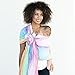 LÍLLÉbaby Ring Sling Baby Wrap Carrier for Infants & Toddlers (8-30lbs), Made for Versatile Babywearing, Support Wrap for Mother's, Adjustable & Sturdy, Lightweight & Comfortable (Rainbow)