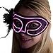 Neon Nightlife Women's Light Up Venetian Mask Mardi Gras Masquerade, Pink