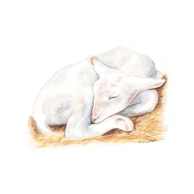 lamb nursery wall art