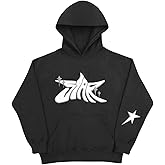 Sulayesh Star Hoodie Oversized Y2k Sweatshirts for Women Cute Stars Graphic Letter Print Hoodies Aesthetic Trendy Pullover
