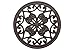 Cast Iron Round Trivet with Vintage Pattern - Decorative Cast Iron Trivet For Rustic Kitchen Or Dining Table - 7