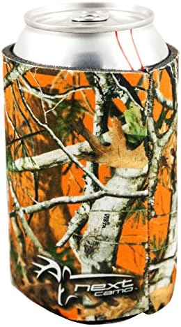 Next Camo Can-tastic Can Cooler, Neoprene, Vista & Orange, 2-Pack