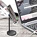 Adjustable Cell Phone Stand Holder for Desk Universal fits All Cellphones Compatible iPhone Xs Max XR X 6 6S 7 8 Plus, Galaxy S10 Plus Note 9& 7”-13” Tablets iPad, Great for Facetime& Recipe Reading