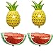 4 Pcs Fruit Balloons Birthday Foil Balloon, Candy Color Helium Balloons, Party Wedding Supply, Pineapple Watermelon Balloon Party Supplies