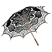 Remedios(16 colors) Lace Parasol Umbrella for Wedding Bridal Decoration Black