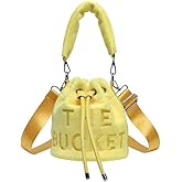 JQAliMOVV Mini Crossbody Bucket Bags for Women Trendy Velvet Bucket Purse Hobo Drawstring Handbags