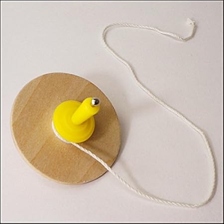 Amazon 木製おもちゃ 色塗り糸引き駒 10個 家で作る 家で遊ぶ 趣味を作る 家でできる工作 おうち遊び 9357 コマ ベーゴマ おもちゃ
