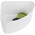 Better Houseware Triangular Kitchen Sink Drain Basket for Food, Sink Food Catcher Basket for Washing Vegetables & Fruits Corner Sink Strainer