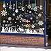 Hidreams 153 PCS Christmas Window Decals Stikcers, Xmas Snowflake Window Clings
