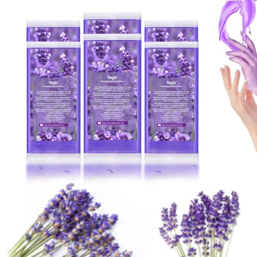 Teglu Cera de Parafina 6 x 450G para Baños de Parafina, Lavanda | para Manos y Pies