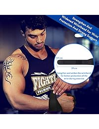 Yica Guantes de entrenamiento, unisex, con muñequeras integradas, protección completa de la palma y agarre extra. Ideal para dominadas, entrenamiento cruzado, fitness, WOD y levantamiento de pesas, color negro