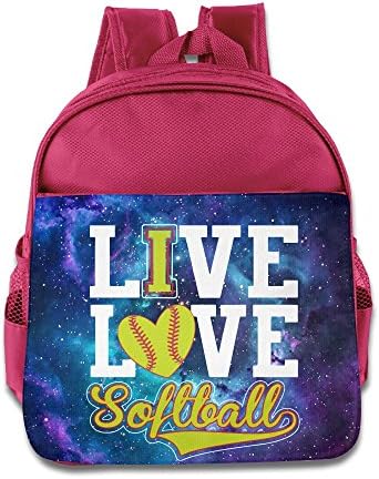 Ive Love - Softball Student Backpack School Bag Print Backpack For School Shoulder Daypack Handbag