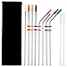 Set of 8 Stainless Steel Straws - 10.5