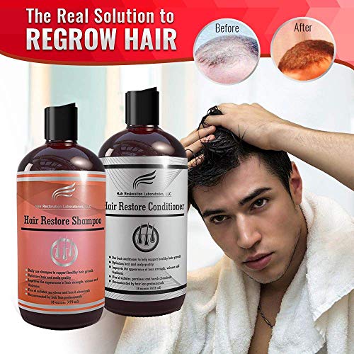 Hair Restoration Laboratories Hair Restore Shampoo and Conditioner Set Biotin Shampoo for Hair