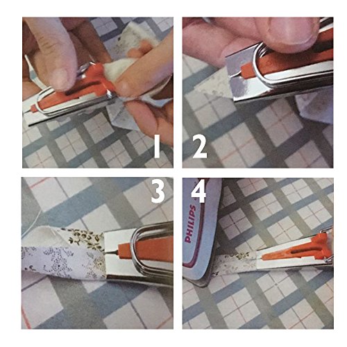 BIGTEDDY - Set of 5 Size Fabric Bias Tape Maker Tools 6mm 9mm 12mm 18mm 25mm Fabric Sewing Quilting Bias Binding Maker