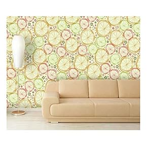 Large Wall Mural - Seamless Floral Pattern | Self-Adhesive Vinyl Wallpaper/Removable Modern Decorating Wall Art - 66" x 96"