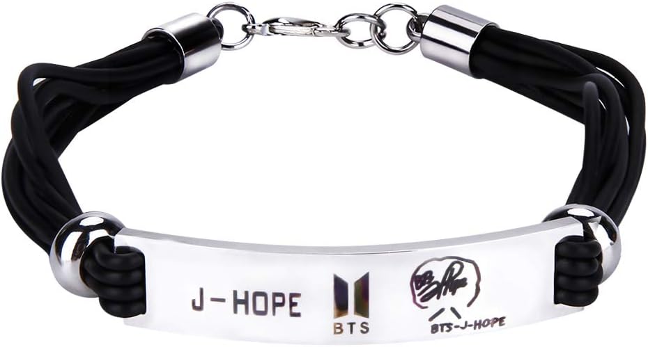 Tagaremuser Kpop BTS Bracelets Jungkook, Jimin, V, Suga, Jin, J-Hope, Rap Monster Wristband Wristlet