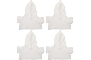 PHENOFICE 4pcs Stuffed Bear Shirt - Blank Stuffed Animal T-Shirts Costume for 16'' Dolls - Decorative Hoodie for Plush Bear D