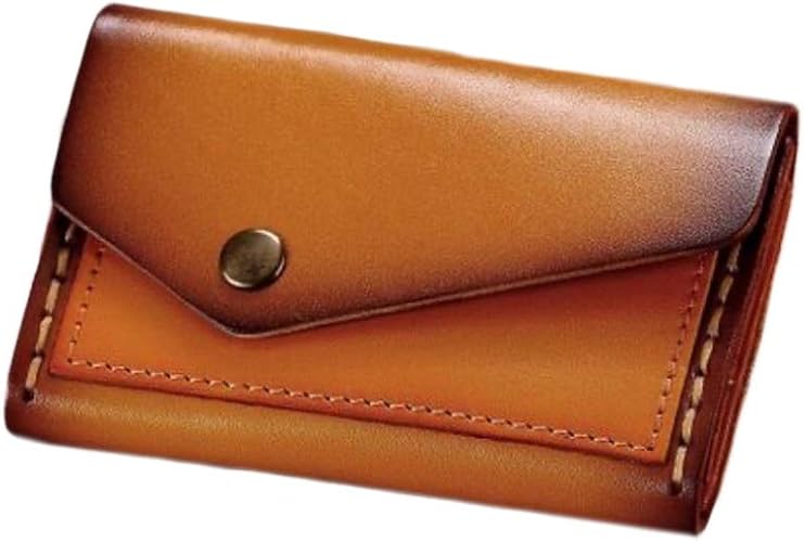 Amazon Jowps 小銭入れ メンズ コインケース 革 ボタン式 父の日 ギフト カード入れ付き キャメル Jowps 小銭入れ