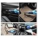Reserwa Car Vacuum 12V 80W Wet Dry Car Vacuum Cleaner 2 in 1 Portable Car Vaccum Handheld Vacuum Car 14.7FT(4.5M) Power Cord with LED Light One Carry Bag and One Cleaning Brush (Blue)