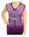 Harley-Davidson Women's Lilac Lust Embellished Crochet Sleeveless Tee, Purple