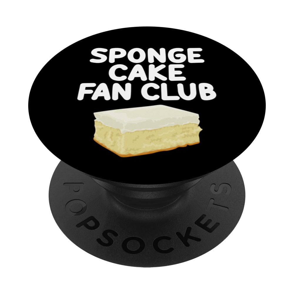 Sponge Cake Fan Club Classic Layer Desserts Tiramisu PopSockets Swappable PopGrip