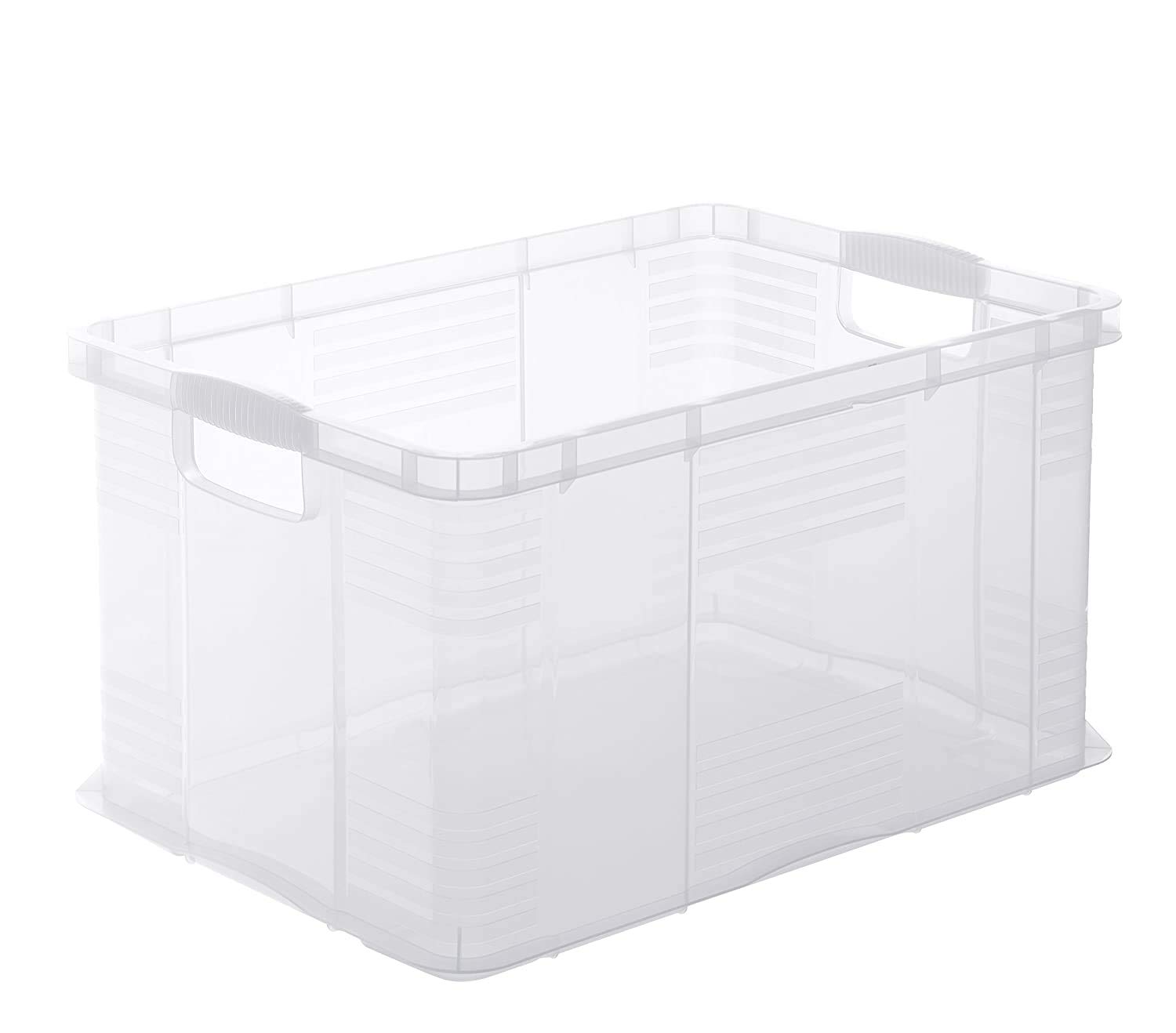 Rotho, Agilo, Storage box 55 l, Plastic (PP) BPA-free, transparent, A3/55l (59,0 x 39,0 x 31,0 cm)