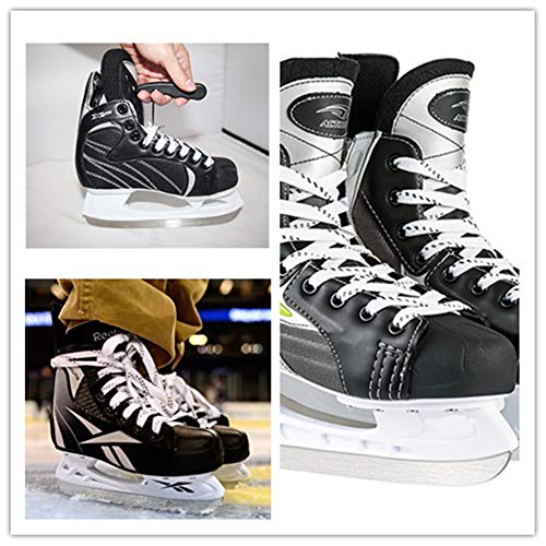 image for Adarowigen MEZUT Hockey Skate Laces Waxed and 1 Tightener,Heavy Duty f