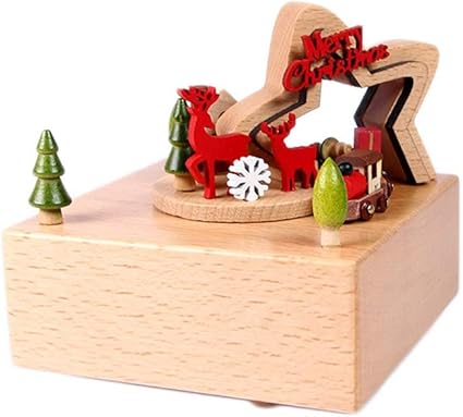 Boite A Musique Sap En Bois Musique Box Sky City Creative Enfants Cadeau D Anniversaire Fille Petite Fille Mode Color A Size Merry Christmas 2 Amazon Fr Cuisine Maison