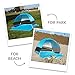 SimbaLux Pop Up Beach Tent Sun Shade Shelter Anti UV UPF 50 Instant Easy Open Popup Portable Cabana Canopy Sunshade for Park, Picnic, Kids Play, Camping, Sports | Great for Family of 4, Blue