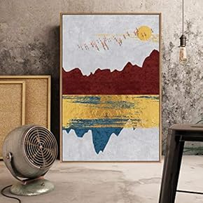 Framed Canvas Home Artwork Decoration Abstract Scenery Canvas Wall Art for Living Room, Bedroom - 16x24 inches