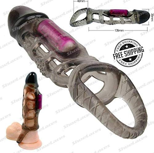 MyronSalesStore Stretchy Silicone Soft Smoke Smooth Extension Girth Cage Sleeve Toy for Men
