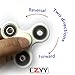 CZYY White-Black Spinner Fidget EDC ADHD Focus Toy Ultra Durable High Speed Si3N4 Hybrid Ceramic Bearing 1-3 Min Spins Non-3D Printed …