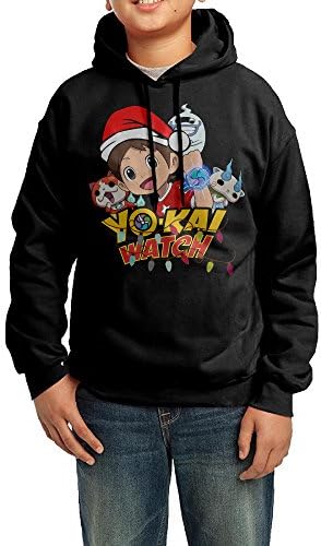 MJKJ Youth Boys/Girls Sweatshirt Yo-kai Watch Christmas Black Size XL