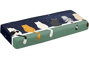 Eheartsgir Cartoon Cats Fabric Piano Keyboard Dust Cover Easy to Install & Remove Keyboard Piano Cover Case Digital Piano Pro