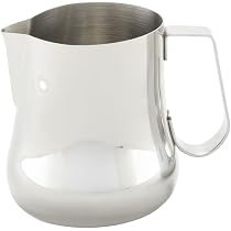 Breast Milk Pitcher Rattleware 20oz Latte Art Pitcher - No-Handle Stainless Steel Milk Frother (Barista Grade) Formula Pitcher