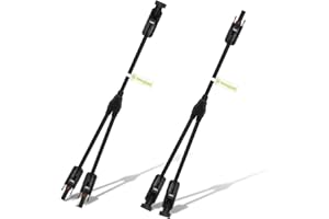 Newpowa Solar Branch Connector 2 to 1 Y Cable Adaptor Connector Kit for Solar Panel Plug&Play (M/FF and F/MM)