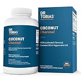 Dr. Tobias - Activated Charcoal, Organic Coconut Oil and Peppermint Oil - Superior Liquid Form for better absorption - Support for gas and bloating - Support for detox - Non GMO