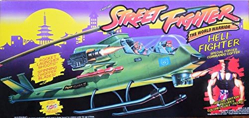 Street Fighter the World Warrior Heli-Fighter Command Copter with Colonel Guile