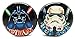 Star Wars Darth Vader & Storm Trooper Ear Plugs - Acrylic Screw-On - 10 Sizes - Brand NewPair
