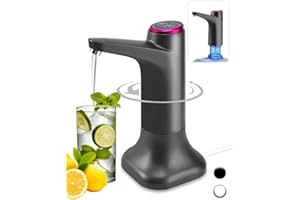 Desktop Water Dispenser for 5 Gallon Bottle, Mini Water Dispenser with 1200mAh Battery, Smart Quantitative Automatic Water Di