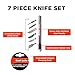 Arts and Craft Hobby Knife Set - 7 Piece Premium Precision Knife Set with 6 Unique Scalpel Blades and 12 #11 Style Standard Size Replacement Craft Blades for All Your Hobby Needs