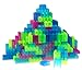 Strictly Briks Classic Big Briks, Building Brick Set, Clear Colors 100% Compatible with All Major Brands, 108 Pieces 2 Large Block Sizes