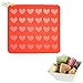 Delidge 30 Holes Heart Macaron Macaroon Baking Sheet Mat Muffin DIY Chocolate Cookie Mould Baking Pastry Tools - 30 Capacity (Heart)
