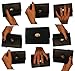 Mundi Small Womens RFID Blocking Wallet Trifold Safe Blocking Protection Change Purse (Black Night)